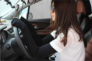 Ice Silk Half Finger Arm Sleeves - Zainab's Closet