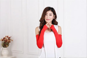 Ice Silk Half Finger Arm Sleeves - Zainab's Closet