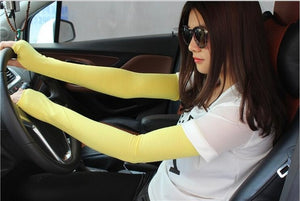 Ice Silk Half Finger Arm Sleeves - Zainab's Closet