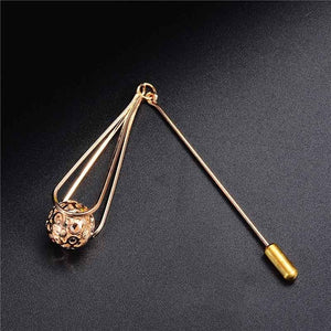 SHUANGR Trendy Crystal Leaf  Brooch - Zainab's Closet