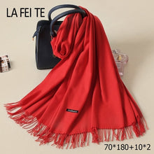 Load image into Gallery viewer, LAFEITE Lic Cashmere Scarf - Zainab&#39;s Closet