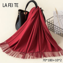 Load image into Gallery viewer, LAFEITE Lic Cashmere Scarf - Zainab&#39;s Closet