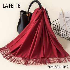 LAFEITE Lic Cashmere Scarf - Zainab's Closet