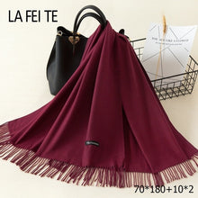 Load image into Gallery viewer, LAFEITE Lic Cashmere Scarf - Zainab&#39;s Closet