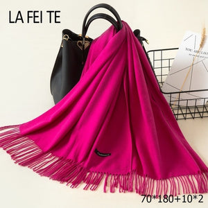 LAFEITE Lic Cashmere Scarf - Zainab's Closet