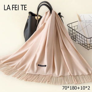 LAFEITE Lic Cashmere Scarf - Zainab's Closet