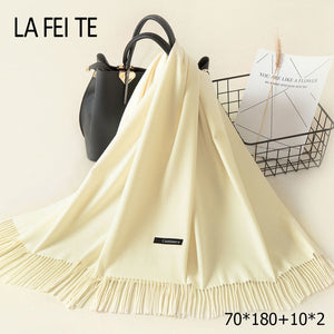 LAFEITE Lic Cashmere Scarf - Zainab's Closet