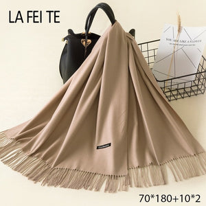 LAFEITE Lic Cashmere Scarf - Zainab's Closet