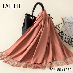 LAFEITE Lic Cashmere Scarf - Zainab's Closet