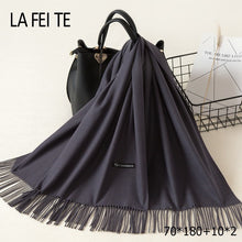 Load image into Gallery viewer, LAFEITE Lic Cashmere Scarf - Zainab&#39;s Closet