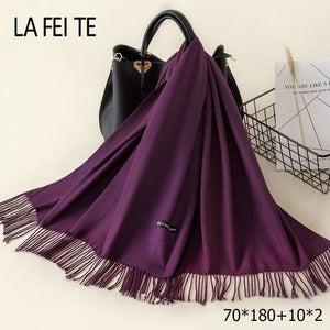 LAFEITE Lic Cashmere Scarf - Zainab's Closet