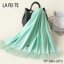 Load image into Gallery viewer, LAFEITE Lic Cashmere Scarf - Zainab&#39;s Closet