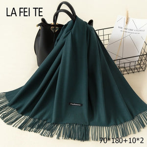 LAFEITE Lic Cashmere Scarf - Zainab's Closet