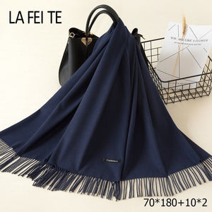 LAFEITE Lic Cashmere Scarf - Zainab's Closet