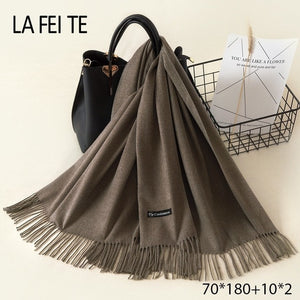 LAFEITE Lic Cashmere Scarf - Zainab's Closet