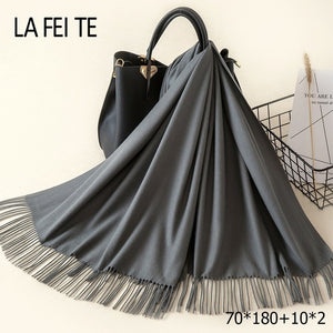 LAFEITE Lic Cashmere Scarf - Zainab's Closet