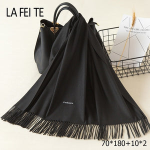 LAFEITE Lic Cashmere Scarf - Zainab's Closet
