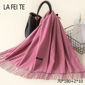 LAFEITE Lic Cashmere Scarf - Zainab's Closet