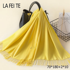LAFEITE Lic Cashmere Scarf - Zainab's Closet
