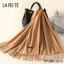 Load image into Gallery viewer, LAFEITE Lic Cashmere Scarf - Zainab&#39;s Closet