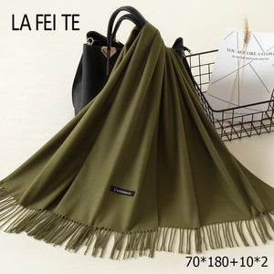 LAFEITE Lic Cashmere Scarf - Zainab's Closet