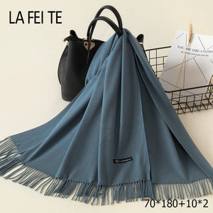 LAFEITE Lic Cashmere Scarf - Zainab's Closet