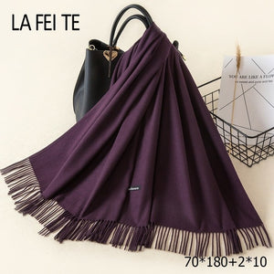 LAFEITE Lic Cashmere Scarf - Zainab's Closet