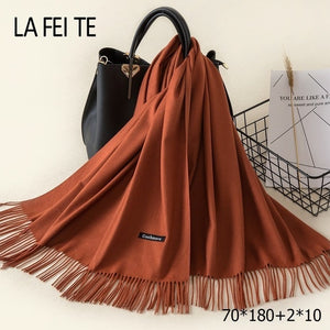 LAFEITE Lic Cashmere Scarf - Zainab's Closet