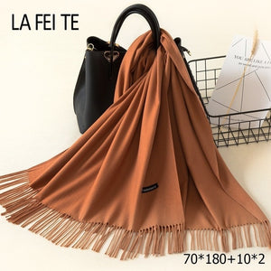 LAFEITE Lic Cashmere Scarf - Zainab's Closet