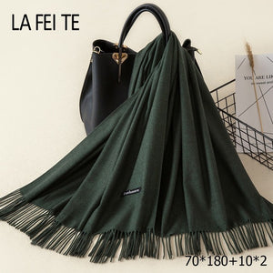 LAFEITE Lic Cashmere Scarf - Zainab's Closet