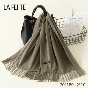 LAFEITE Lic Cashmere Scarf - Zainab's Closet