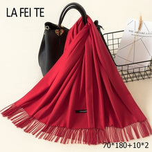 Load image into Gallery viewer, LAFEITE Lic Cashmere Scarf - Zainab&#39;s Closet