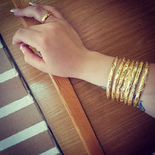 Load image into Gallery viewer, Ethlyn Copper Geometric Bangles - Zainab&#39;s Closet