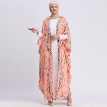 Load image into Gallery viewer, AIFEIYIYI Floral Print Batwing Sleeve Kaftan Robe - Zainab&#39;s Closet