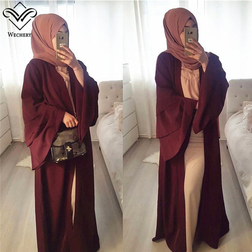 Wechery Chiffon Abaya Robe - Zainab's Closet