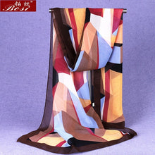 Load image into Gallery viewer, BOSI Geometric Chiffon Scarf - Zainab&#39;s Closet