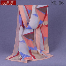 Load image into Gallery viewer, BOSI Geometric Chiffon Scarf - Zainab&#39;s Closet