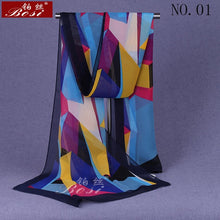 Load image into Gallery viewer, BOSI Geometric Chiffon Scarf - Zainab&#39;s Closet