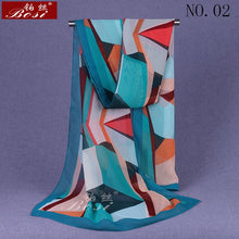 Load image into Gallery viewer, BOSI Geometric Chiffon Scarf - Zainab&#39;s Closet