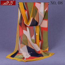 Load image into Gallery viewer, BOSI Geometric Chiffon Scarf - Zainab&#39;s Closet