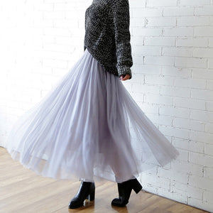 TIGENA Tulle High Waist Pleated Tutu - Zainab's Closet