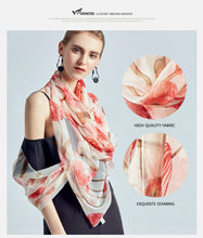 Load image into Gallery viewer, VIANOSI Imitation Silk Scarf - Zainab&#39;s Closet