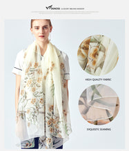 Load image into Gallery viewer, VIANOSI Imitation Silk Scarf - Zainab&#39;s Closet