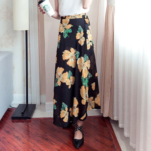 PADEGAO Asymmetrical Printed Chiffon Skirt - Zainab's Closet