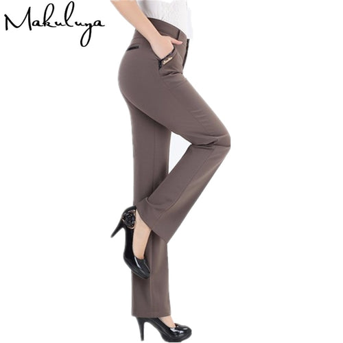 Makuluya High Waist Formal Trousers - Zainab's Closet