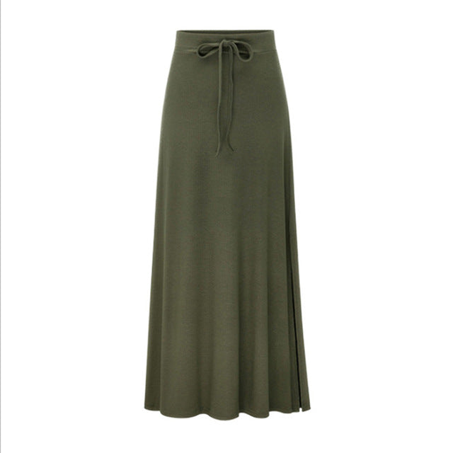 Bigsweety Slitted A-Line Skirt - Zainab's Closet