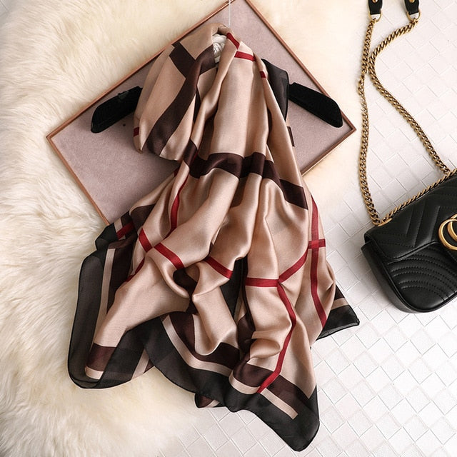 Ruicestai Imitation Silk scarf - Zainab's Closet