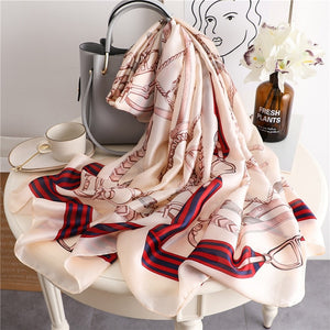 Ruicestai Imitation Silk scarf - Zainab's Closet
