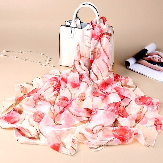 VIANOSI Imitation Silk Scarf - Zainab's Closet