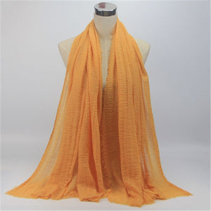 Woven Cotton Crinkle Hijab - Zainab's Closet